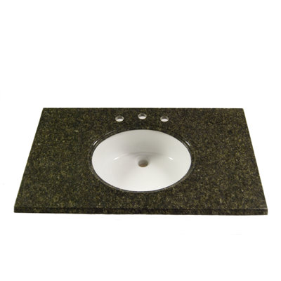 Vintage Stone 22" x 49" Granite Vanity Top with 4" Centers - Finish: Uba Tuba at Sears.com
