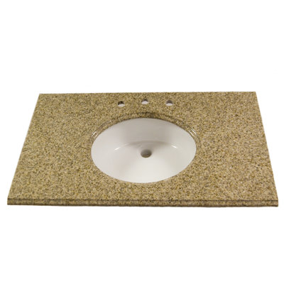 Vintage Stone 22" x 49" Granite Vanity Top with 8" Centers - Finish: Blue Pearl at Sears.com