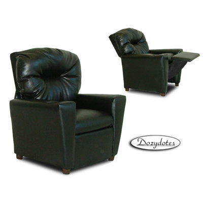 Dozy Dotes Cup Holder Black Leather Like Kids' Recliner at Sears.com