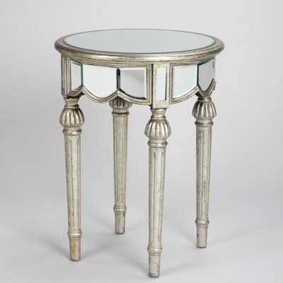 AA Importing Round Lamp Table in Antique Silver at Sears.com