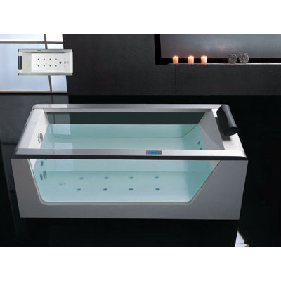 Ariel Bath 59" x 32" x 25.5" Free Standing Whirlpool Bath Tub at Sears.com
