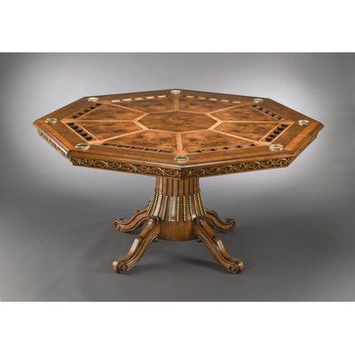 AA Importing Eight Sided Game Table in Medium Brown at Sears.com