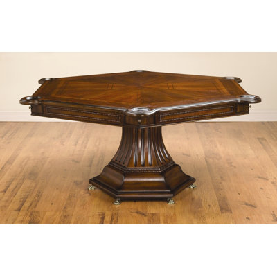 AA Importing Hexagon Shaped Game Table in Medium Brown at Sears.com