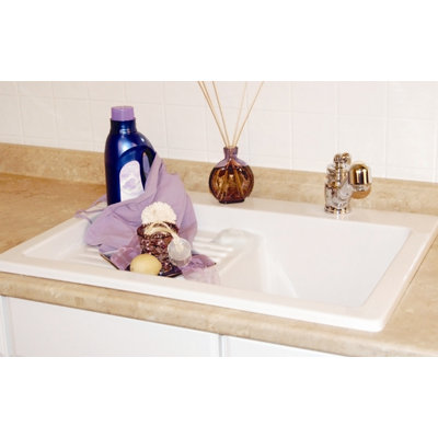 CorStone Advantage Edgewood Self Rimming Laundry Sink - Finish: Sand Bar, Faucet Drillings: Single Hole at Sears.com