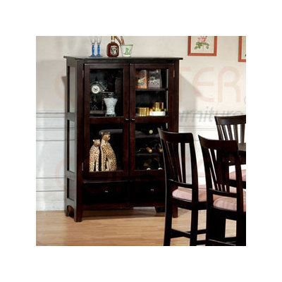 Wildon Home Lake George 56" Curio Cabinet in Rich Cappuccino at Sears.com