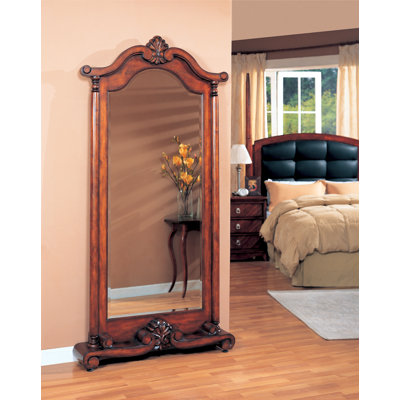Wildon Home Rock Island Floor Mirror in Warm Brown at Sears.com