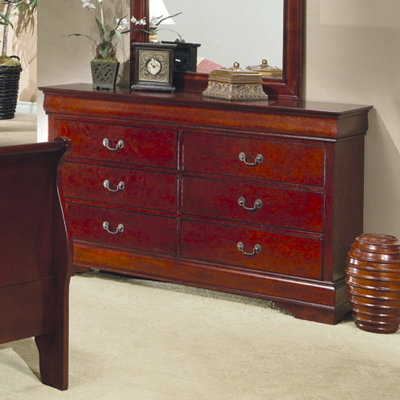Wildon Home Strasburg Dresser with 6 Drawers in Cherry at Sears.com