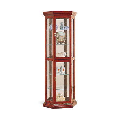 Wildon Home Battle Ground 71" Curio Cabinet with Mirror in Cherry at Sears.com