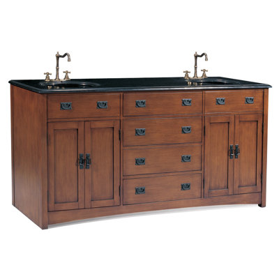 Legion Furniture Ithaca Double Sink Chest in Cherry at Sears.com