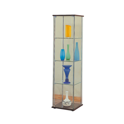 Wildon Home Blaine Curio Cabinet in Chrome at Sears.com