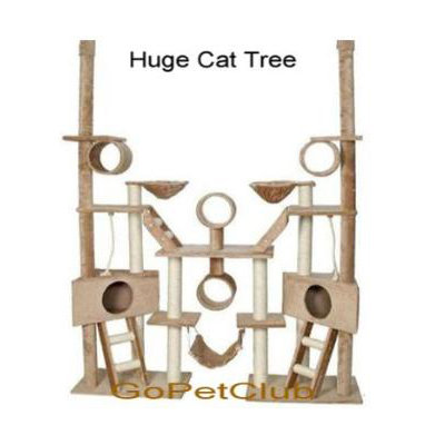 106 Cat Tree Condo In Beige Faux Fur