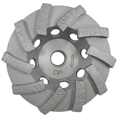 Cutter Diamond 4" - 7" Premium Segmented Turbo Cup Wheel for Mortar & Concrete - Blade Size: 4" x 5/8"-11 at Sears.com