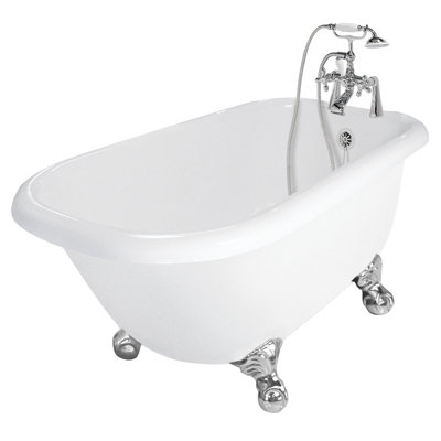 American Bath Factory Trinity AcraStone Traditional Bath Tub Faucet Package 1 in White - Finish: Old World Bronze at Sears.com