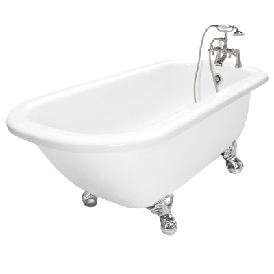 American Bath Factory Maverick AcraStone Traditional Bath Tub Faucet Package 1 in White - Finish: Old World Bronze at Sears.com