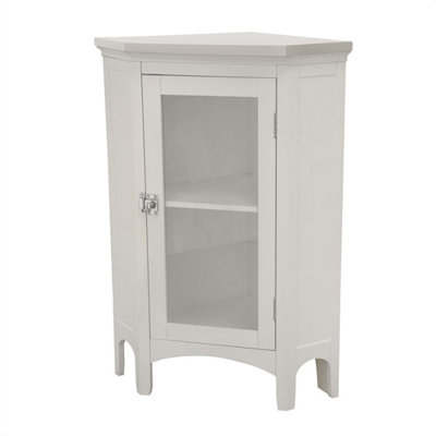 Elegant Home Madison Avenue White Corner Floor Cabinet at Sears.com