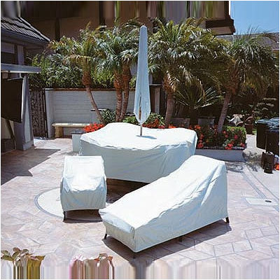 Dayva Bistro Table & Chairs Cover with Elastic & Ties - Size: 56''L x 31''W ...
