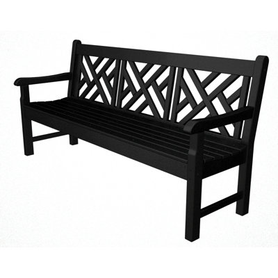 Polywood Rockford Plastic Garden Bench - Finish: Black at Sears.com