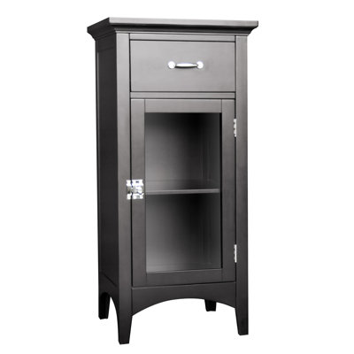 Elegant Home Madison Avenue Dark Floor Cabinet with One Door and One Drawer at Sears.com