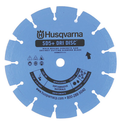 Husqvarna SD3+ Super Premium Green Concrete Diamond Blades - Size: 10" x 0.125" x 5/8" at Sears.com
