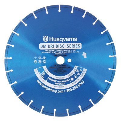 Husqvarna DM5 Dri Disc Premium Masonry Diamond Blades - Size: 20" x 0.125" at Sears.com
