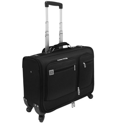 U.S. Traveler 22" Carry-On Spinner Garment Bag - Color: Black at Sears.com