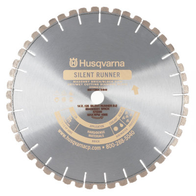 Husqvarna S-2 Silent Core Masonry Blades - Size: 14" x 0.125" at Sears.com