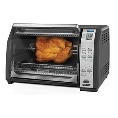 Black & Decker Six Slice Rotisserie Convection Toaster Oven in Black at Sears.com