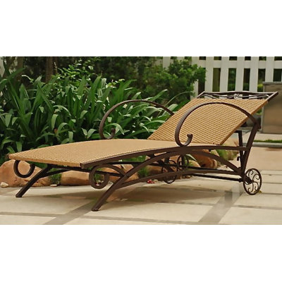 International Caravan Valencia Outdoor Wicker Multi Position Chaise Lounge at Sears.com