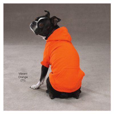 Basic Dog Hoodie  Sizesee Chart Below: Small, Color: Tomato Red