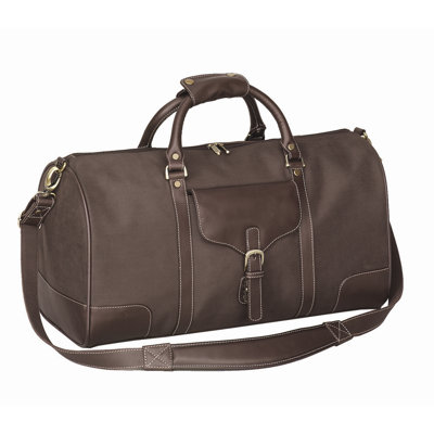 GOODHOPE BAGS Vintage Voyager 21" Leather Travel Duffel - Color: Black at Sears.com