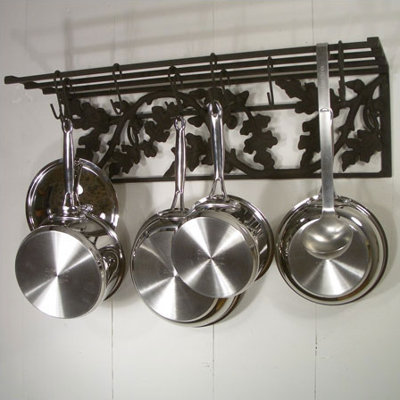 Rainsford & Gale Oak Leaf  Iron Wall Pot Rack Set at Sears.com