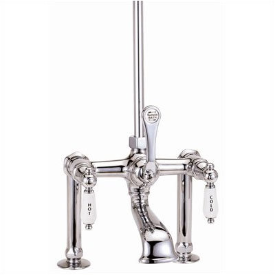 Elizabethan Classics Deck Mount Tub Faucet with ''Hot'' & ''Cold'' ...