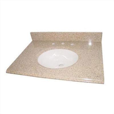 Pegasus 25", 31", 37", 49" or 61" Beige Granite Vanity Top with White Sink - Size: 61" at Sears.com