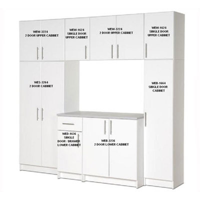 Prepac Elite Garage/Laundry Room Storage Cabinet - 8-foot Wide at Sears.com