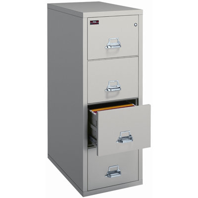 FireKing Four-Drawer Vertical Letter File - Finish: Sand, Lock: Manipulation-Proof Comb. Lock at Sears.com
