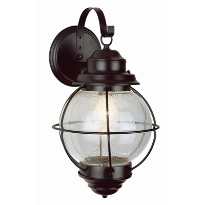 TransGlobe Lighting Outdoor 13.5"  Wall Lantern - Finish: Rustic Bronze, Size: 13.5" H x 8" W at Sears.com