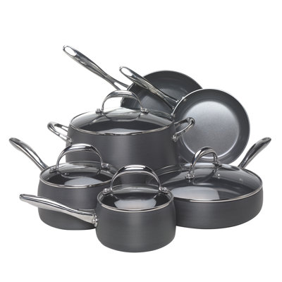 EarthPan Hard-Anodized Aluminum 10-Piece Cookware Set