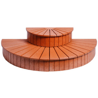 A&B Accessories 58" Two Tier Step Sunburst Semi-Circle - Finish: Dark Gray at Sears.com