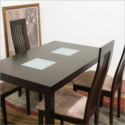 Wholesale Interiors Baxton Studio Modern Farrington Dining Table in Dark Brown at Sears.com