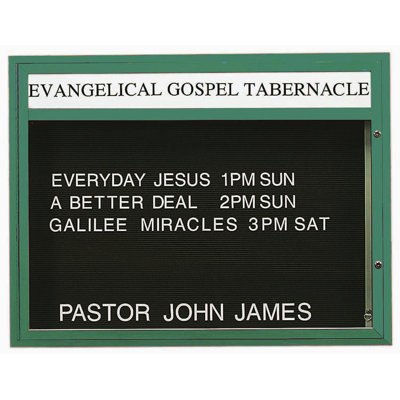 AARCO Single Sided Illuminated Community Board - Frame Color: Clear Satin Anodized, Size: 36" H x 47" W at Sears.com