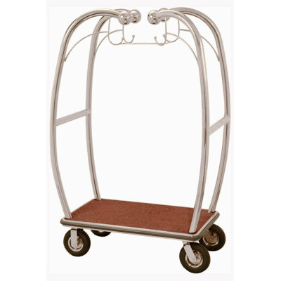 AARCO Curved Bellman's Luggage Cart - Color: Brass at Sears.com