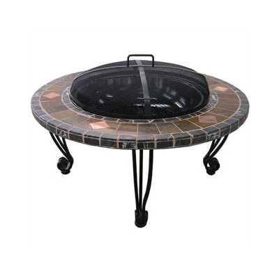 UniFlame Outdoor Slate Mantel with Copper Accents Fire Pit at Sears.com