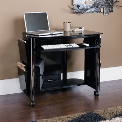 Studio RTA Chroma Computer Cart in Black and Chrome at Sears.com