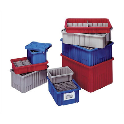 Quantum Dividable Grid Storage Containers (6" H x 10 7/8" W x 16 1/2" D) - Color: Blue (Set of 8) at Sears.com