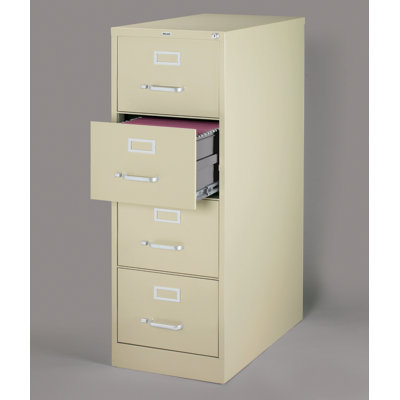 CommClad 26.5" Deep Commercial 4 Drawer Legal Size High Side Vertical File Cabinet - Color: Putty at Sears.com