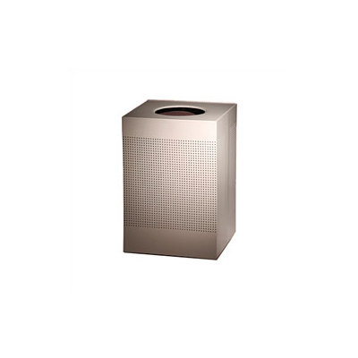 RUBBERMAID COMMERCIAL PRODUCTS Designer Silhouettes Extra Large Waste Receptacle - Color: Stainless Steel, Liner: Rigid Plastic (Set of 2) at Sears.com