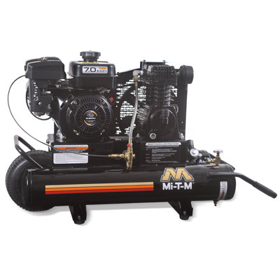 Mi-T-M 7 HP Gasoline Subaru / 8 Gallon Single Stage Wheelbarrow Air Compressor at Sears.com