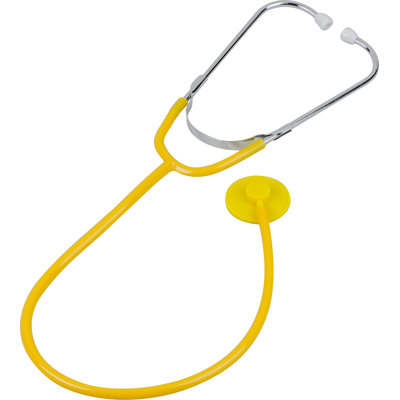 Single Patient Use Disposable Stethoscope In Yellow price decreased by 50%