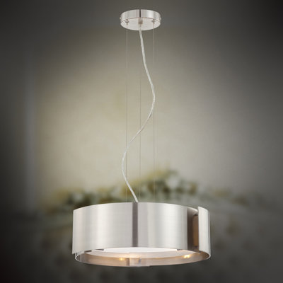 Eurofase Dervish Three Light Pendant - Finish: Satin Nickel, Shade: Frosted White Glass at Sears.com