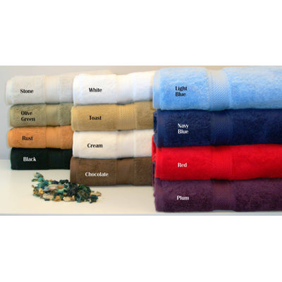 Simple Luxury Luxurious Egyptian Cotton 900 GSM Six Piece Face Towel Set - Color: Rust at Sears.com